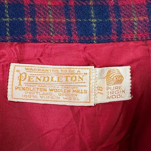 Pendleton Vintage Plaid Wool Skirt - Picture 6 of 7